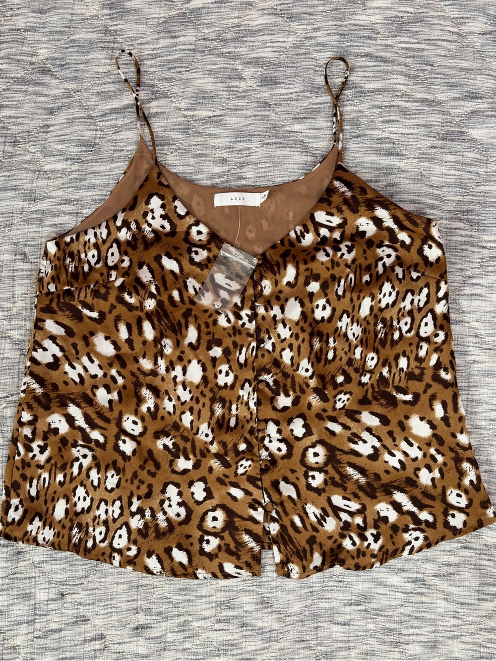 NWOT Lush Women Top Sz Small | Lush Leopard Print Top